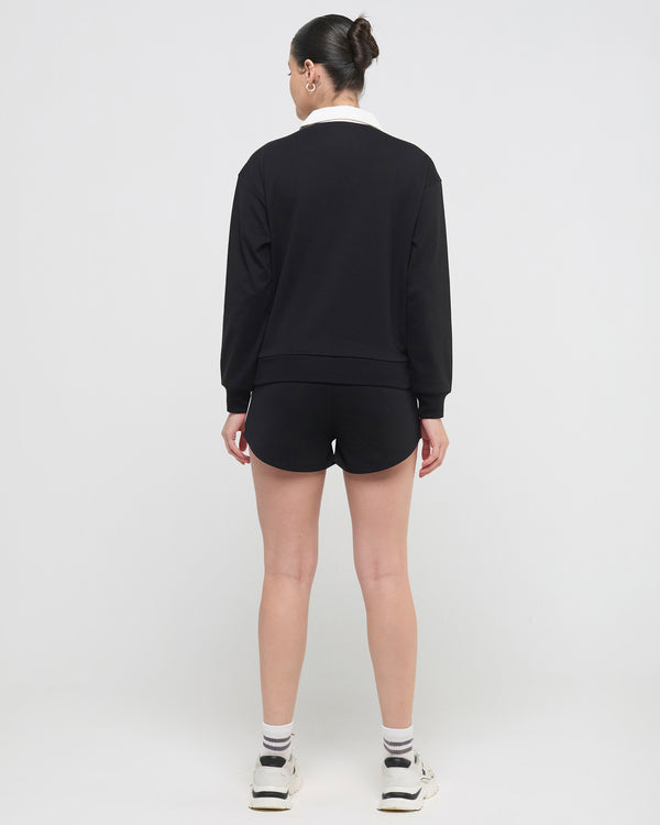 Vintage Polo Neck Sweatshirt