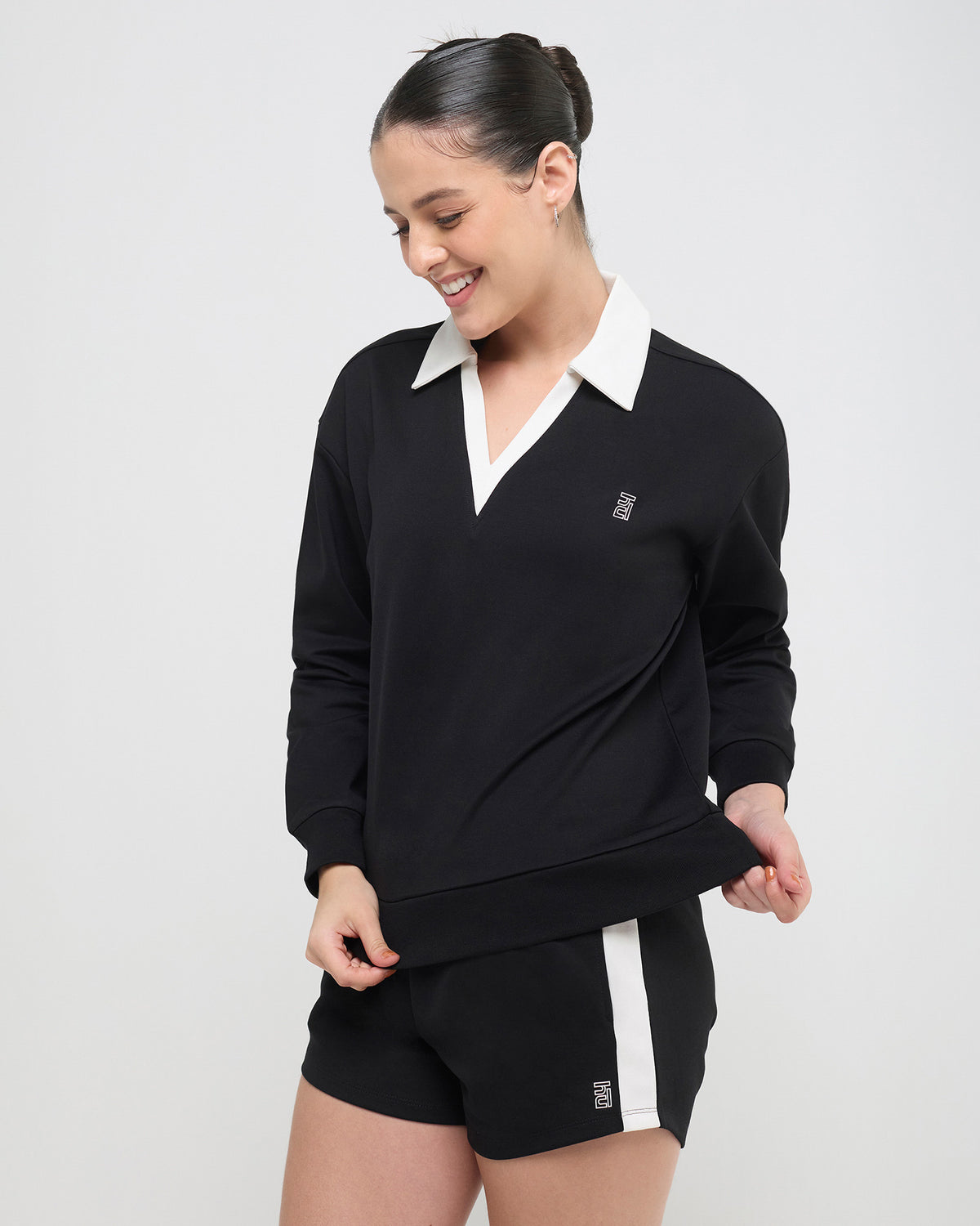 Vintage Polo Neck Sweatshirt