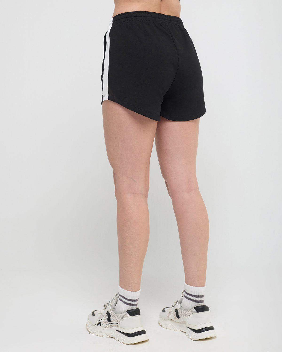 Vintage White Stripe Shorts
