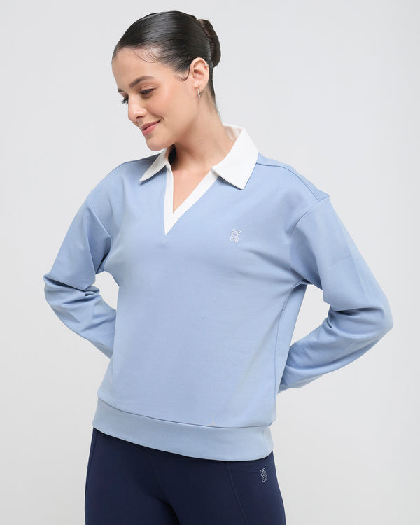 Vintage Polo Neck Sweatshirt