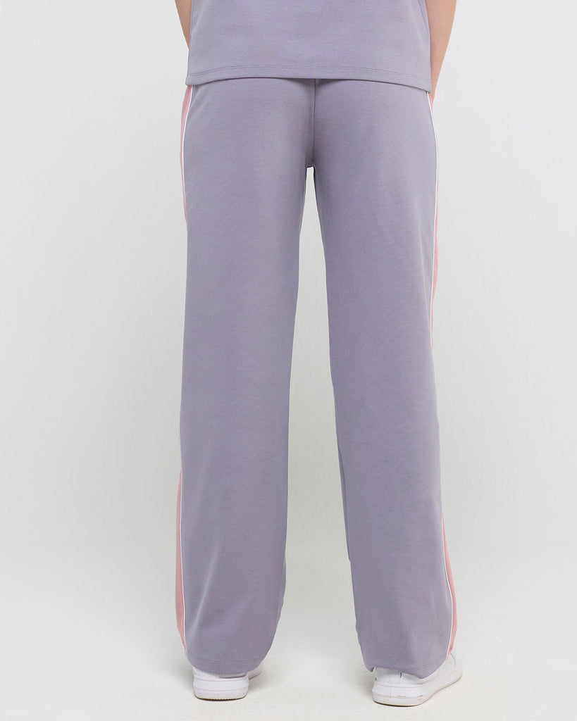 Hunnit Wave Polo Neck with Straight Pants Co-ord Set Wave Polo Neck with Straight Pants Co-ord Set