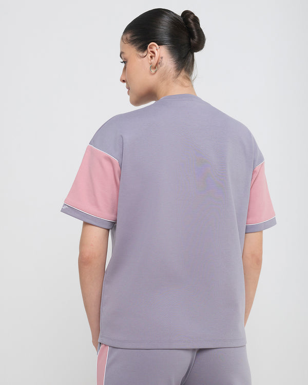Wave CrewNeck Top with Straight Pants Co-ord Set