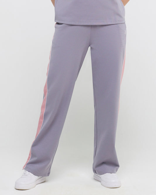 Wave Straight Pants - Lilac Ash