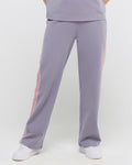 Wave High Neck Sweatshirt and Straight Pants Co-ord Set