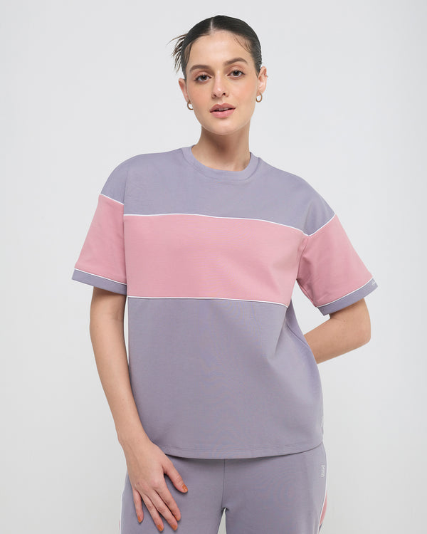 Wave Crewneck Half Sleeve Top