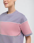 Wave Crewneck Half Sleeve Top