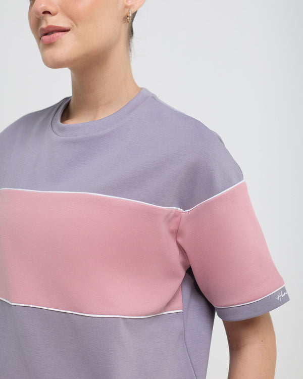 Wave Crewneck Half Sleeve Top