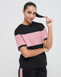 Wave Crewneck Half Sleeve Top