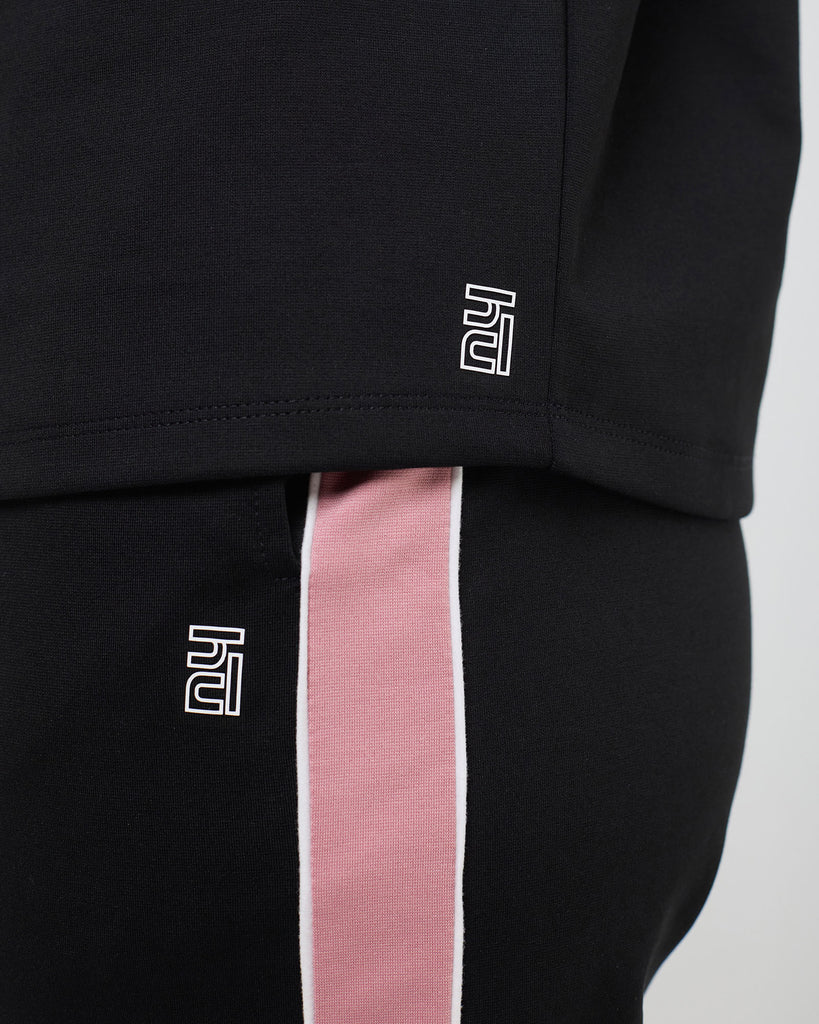 Hunnit Wave CrewNeck Top with Straight Pants Co-ord Set Wave CrewNeck Top with Straight Pants Co-ord Set