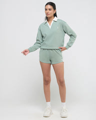 Vintage Polo Neck Sweatshirt