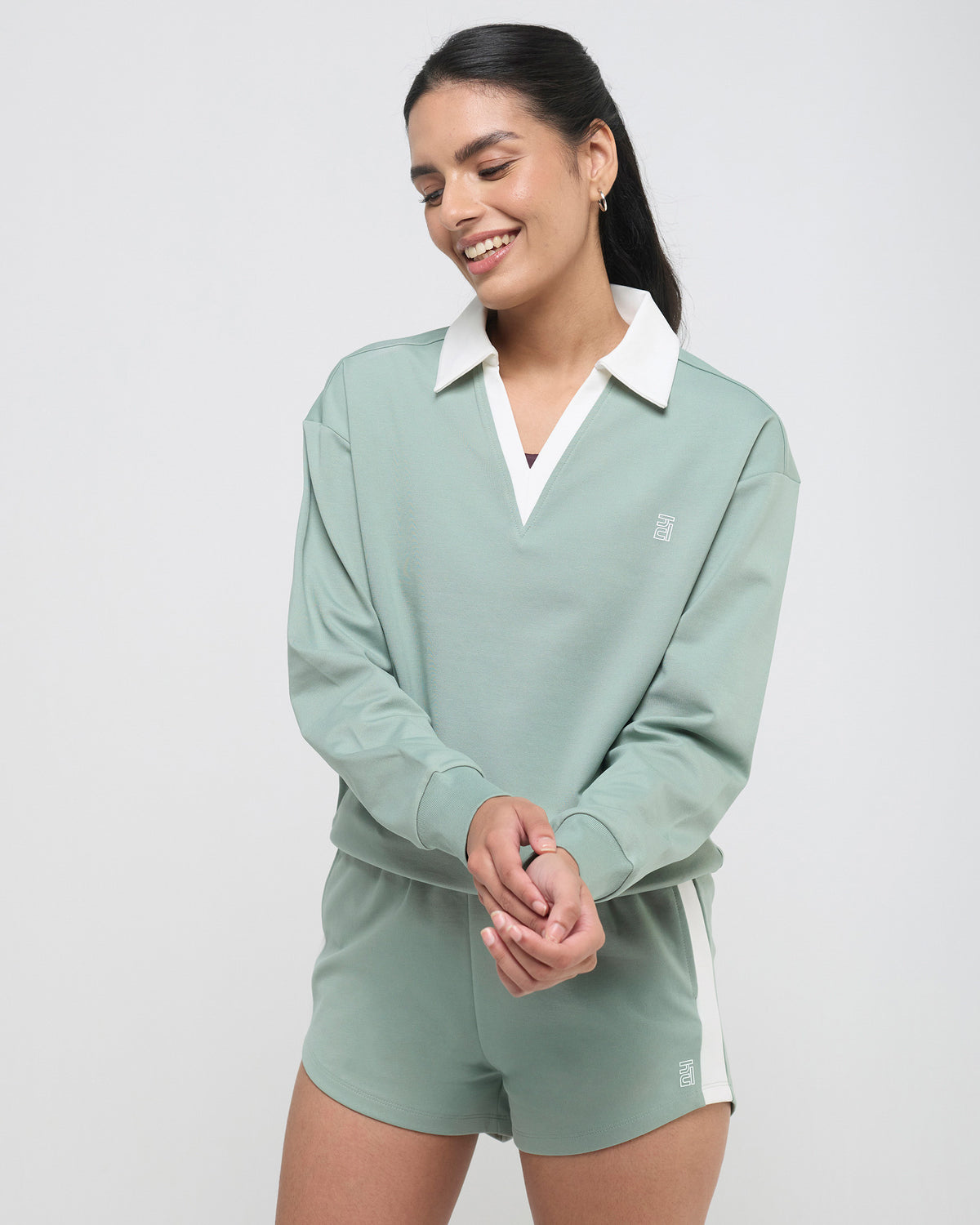 Vintage Polo Neck Sweatshirt