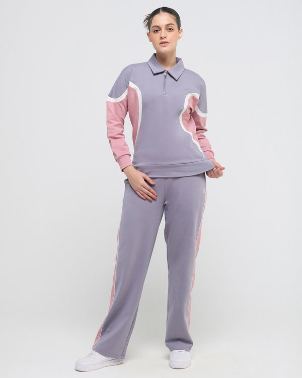Wave Polo Neck Sweatshirt - 1/4th Zipper