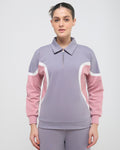 Wave Polo Neck Sweatshirt - 1/4th Zipper
