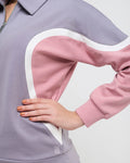 Wave Polo Neck Sweatshirt - 1/4th Zipper
