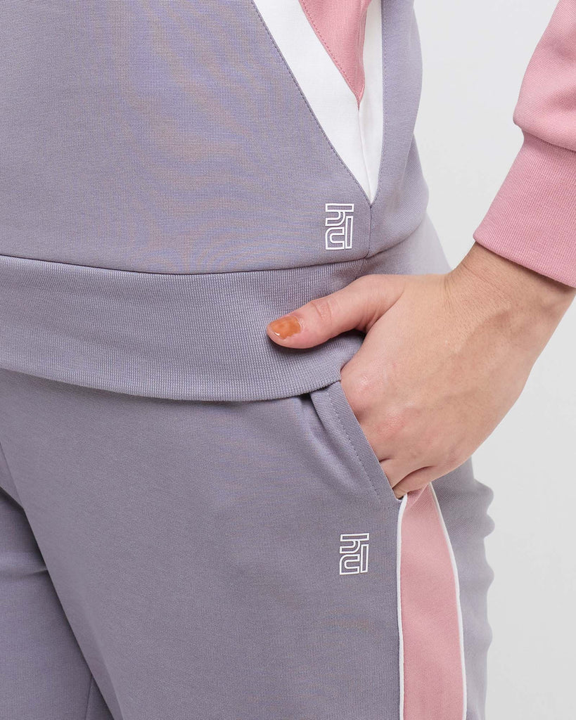Hunnit Wave Polo Neck with Straight Pants Co-ord Set Wave Polo Neck with Straight Pants Co-ord Set
