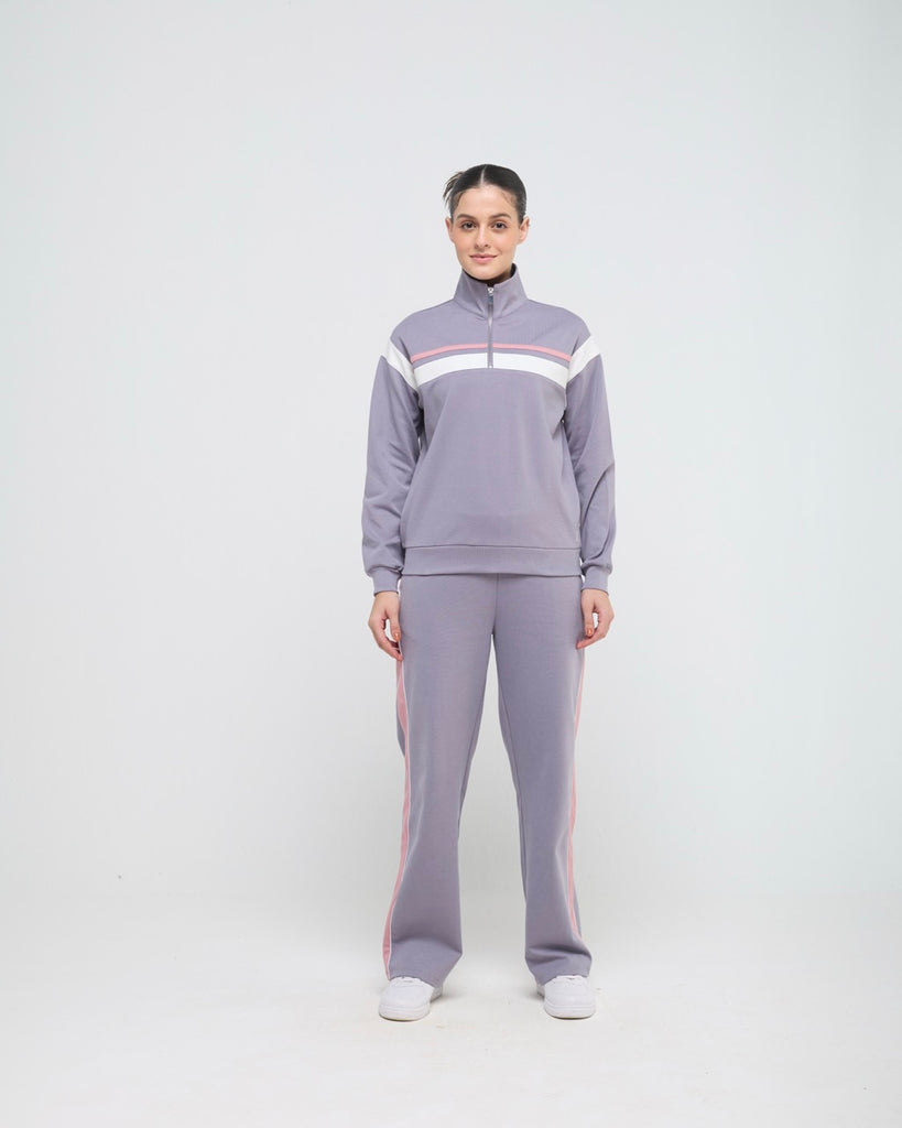 Hunnit Wave High Neck Sweatshirt Wave High Neck Sweatshirt