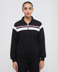 Wave High Neck Sweatshirt