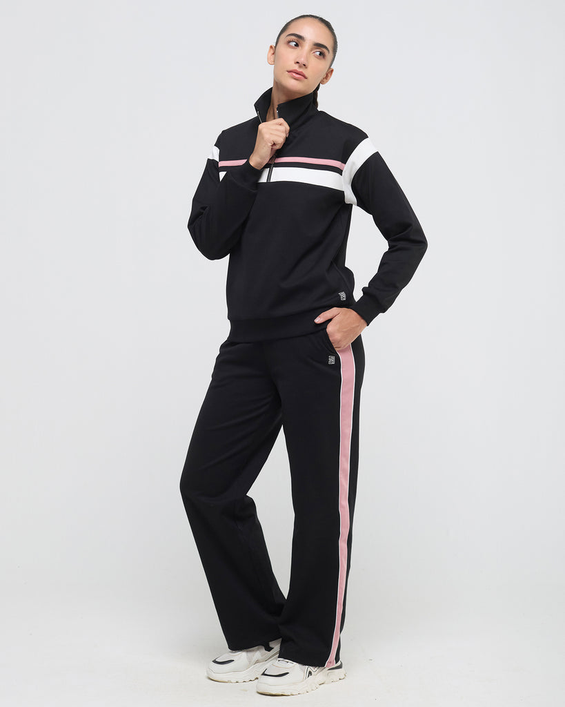 Hunnit Wave High Neck Sweatshirt Wave High Neck Sweatshirt