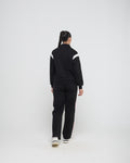 Wave High Neck Sweatshirt and Straight Pants Co-ord Set