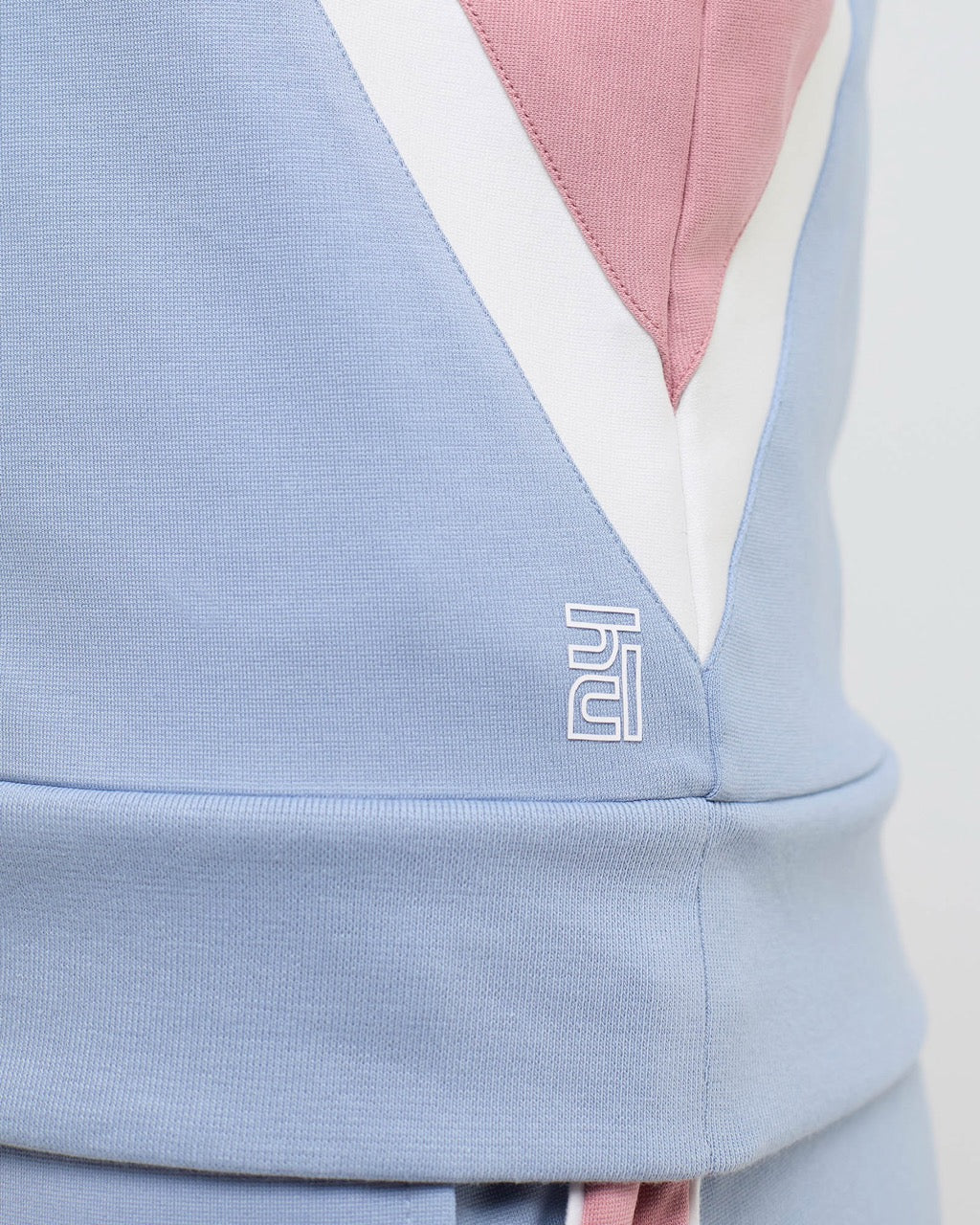 Wave Polo Neck with Straight Pants Co-ord Set