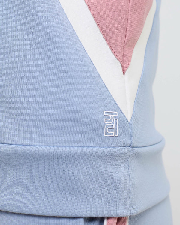 Wave Polo Neck with Straight Pants Co-ord Set