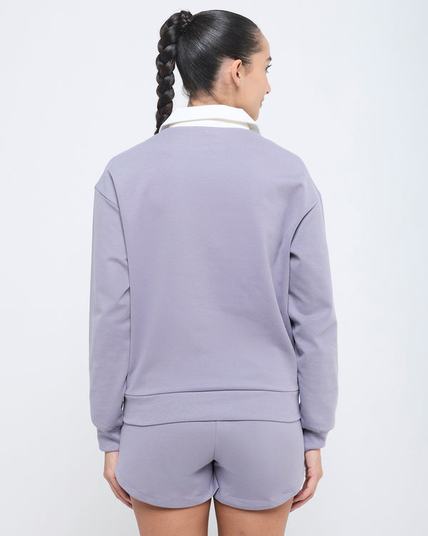 Vintage Polo Neck Sweatshirt