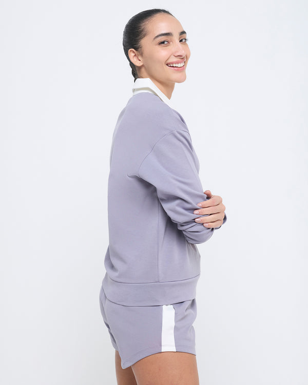 Vintage Polo Neck Sweatshirt