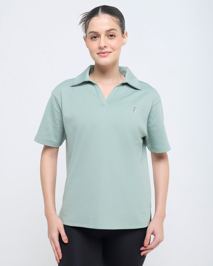 Hunnit Essential Polo Neck Half Sleeve Essential Polo Neck Half Sleeve