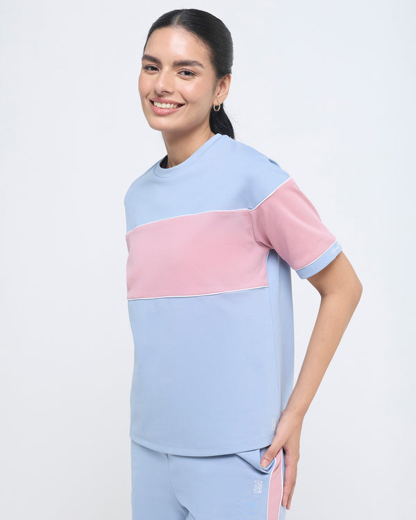 Wave Crewneck Half Sleeve Top