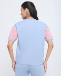 Wave CrewNeck Top with Straight Pants Co-ord Set