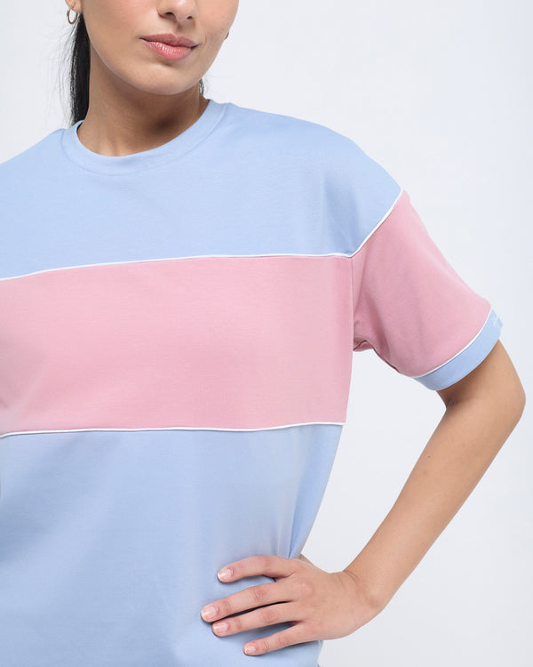 Wave Crewneck Half Sleeve Top