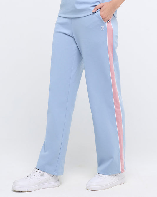 Wave Straight Pants - Powder Blue