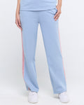 Wave Polo Neck with Straight Pants Co-ord Set