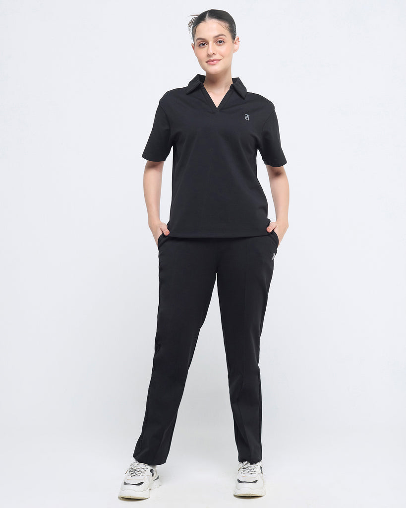 Hunnit Essential Polo Neck Half Sleeve Essential Polo Neck Half Sleeve