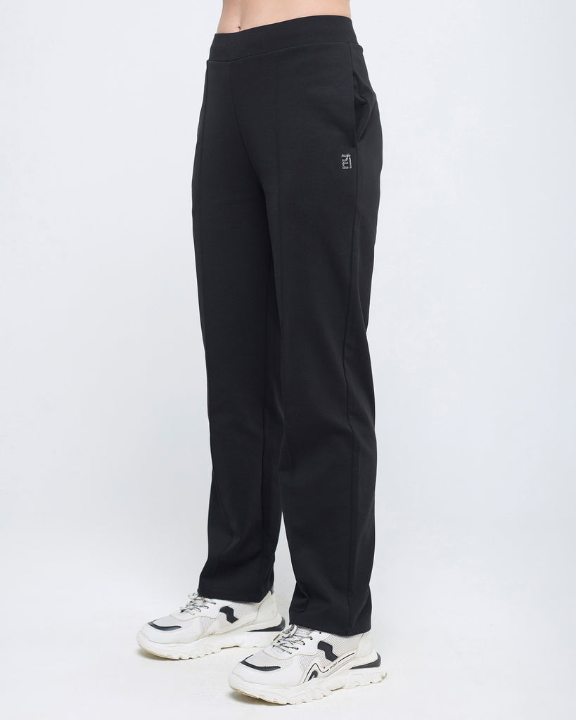 Hunnit Essential Polo Neck Half Sleeve & Straight pants co-ord set Essential Polo Neck Half Sleeve & Straight pants co-ord set
