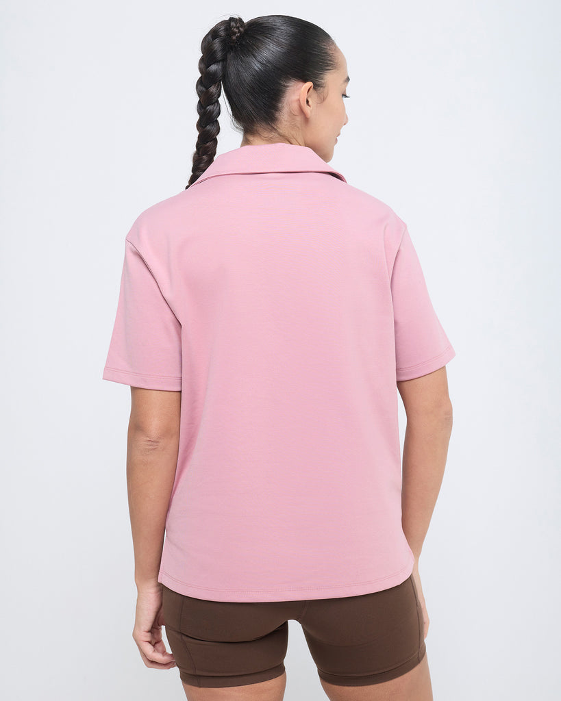 Hunnit Essential Polo Neck Half Sleeve Essential Polo Neck Half Sleeve
