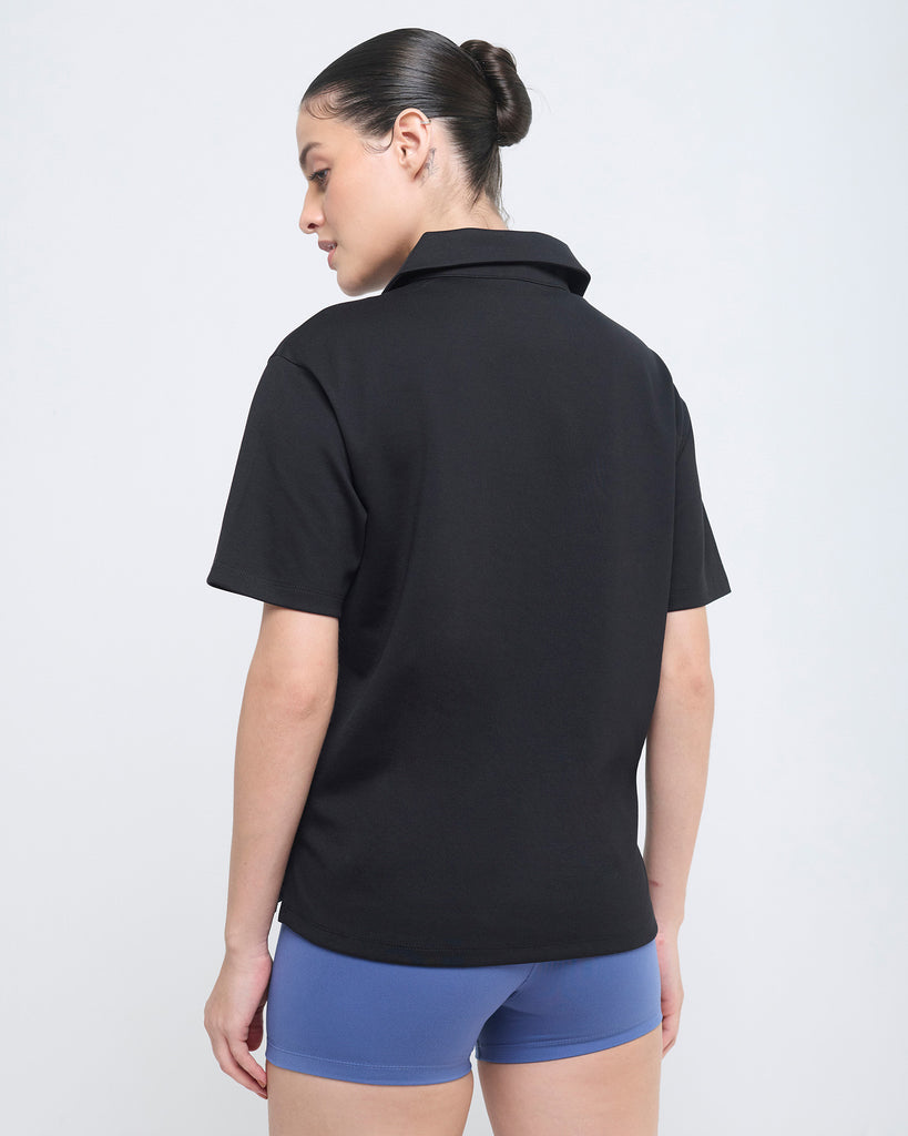 Hunnit Essential Polo Neck Half Sleeve Essential Polo Neck Half Sleeve
