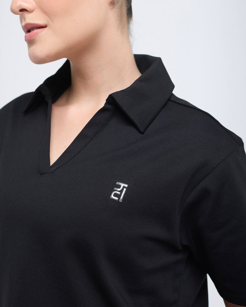 Hunnit Essential Polo Neck Half Sleeve Essential Polo Neck Half Sleeve