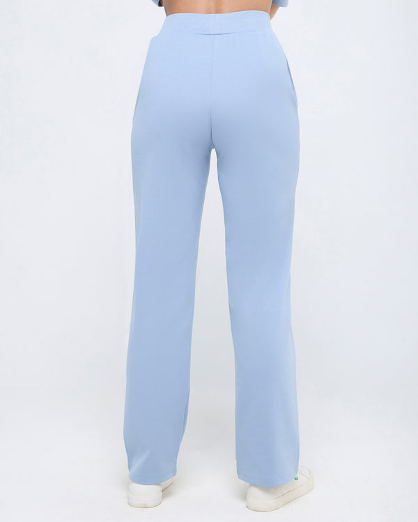 Essential Polo Neck Half Sleeve & Straight pants co-ord set