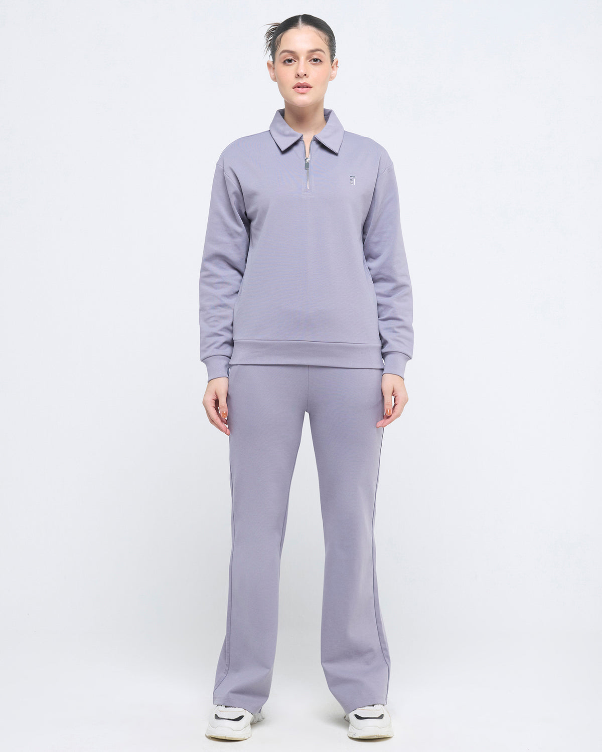 Essential Polo Neck Sweatshirt - 1/4th Zipper