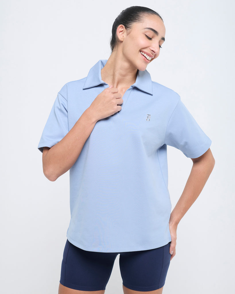 Hunnit Essential Polo Neck Half Sleeve Essential Polo Neck Half Sleeve