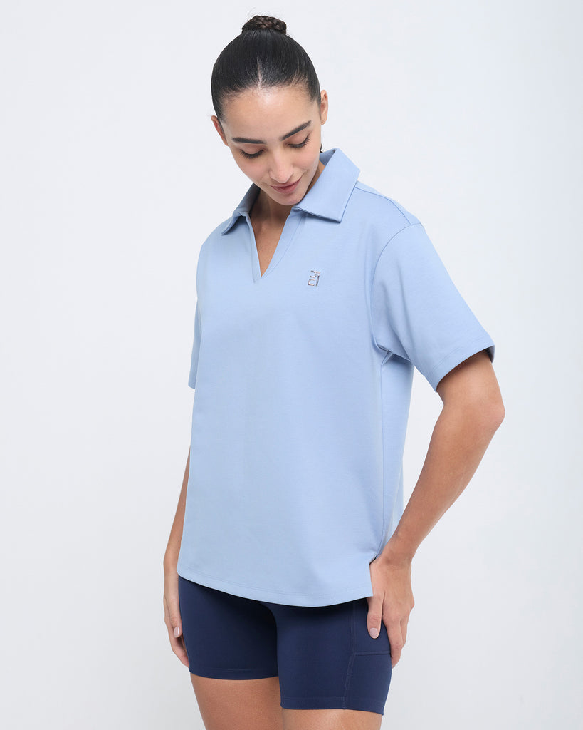 Hunnit Essential Polo Neck Half Sleeve Essential Polo Neck Half Sleeve
