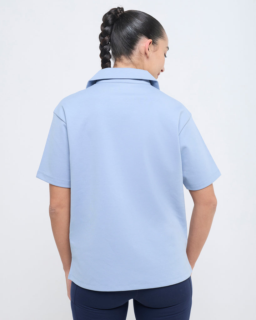 Hunnit Essential Polo Neck Half Sleeve Essential Polo Neck Half Sleeve