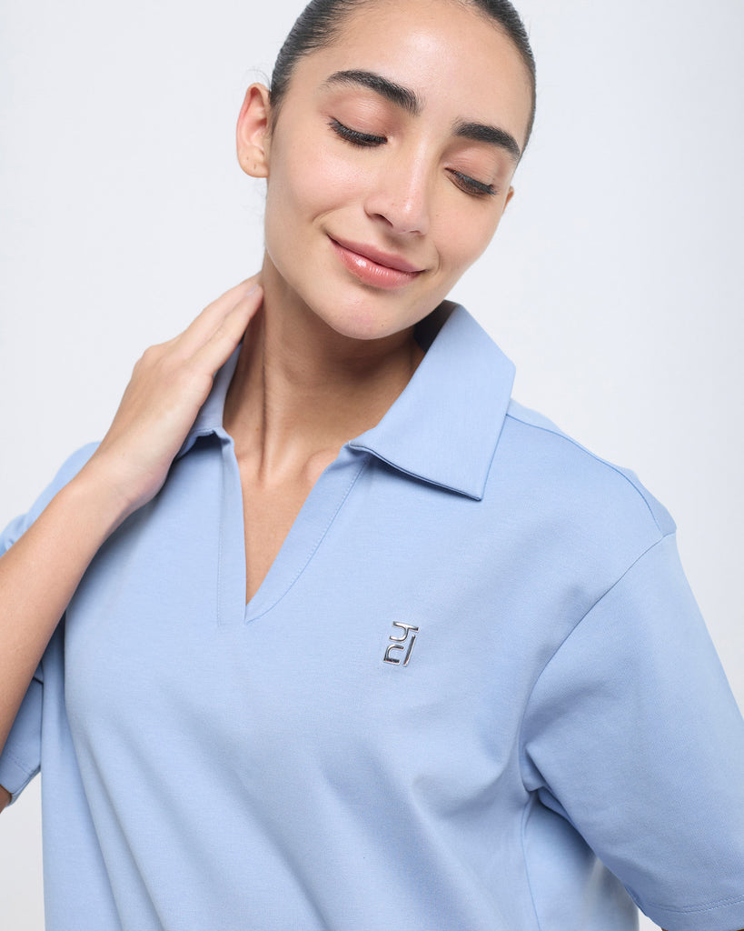 Hunnit Essential Polo Neck Half Sleeve Essential Polo Neck Half Sleeve