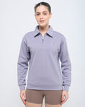 Essential Polo Neck 1/4th Zipper & Flare Pants Co-ord Set