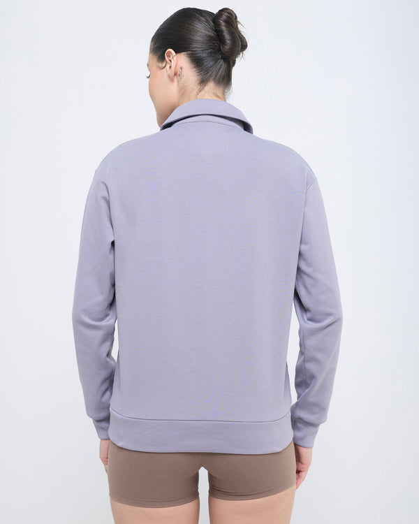 Essential Polo Neck Sweatshirt - 1/4th Zipper