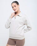 Essential Polo Neck Sweatshirt - 1/4th Zipper