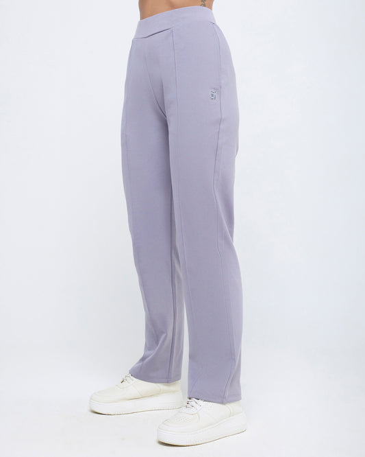 Essential Straight Pants - Lilac Ash