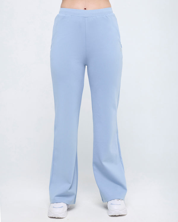 Essential Polo Neck 1/4th Zipper & Flare Pants Co-ord Set