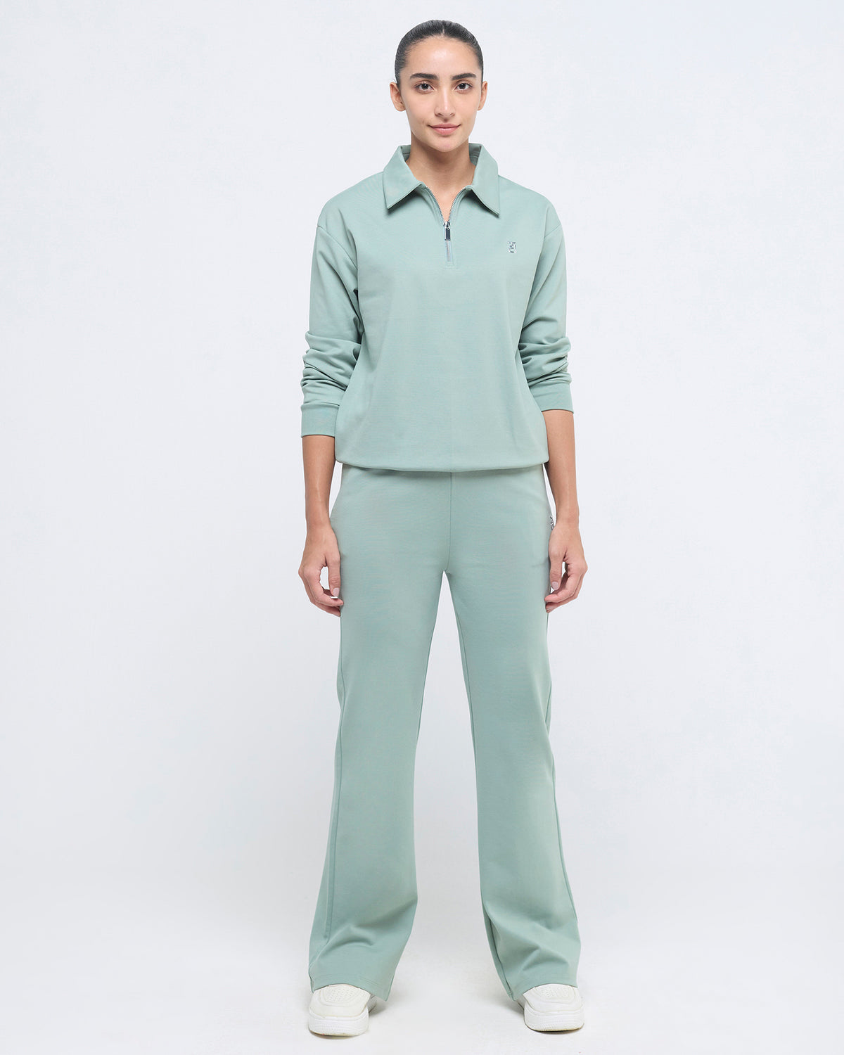 Essential Polo Neck Sweatshirt - 1/4th Zipper